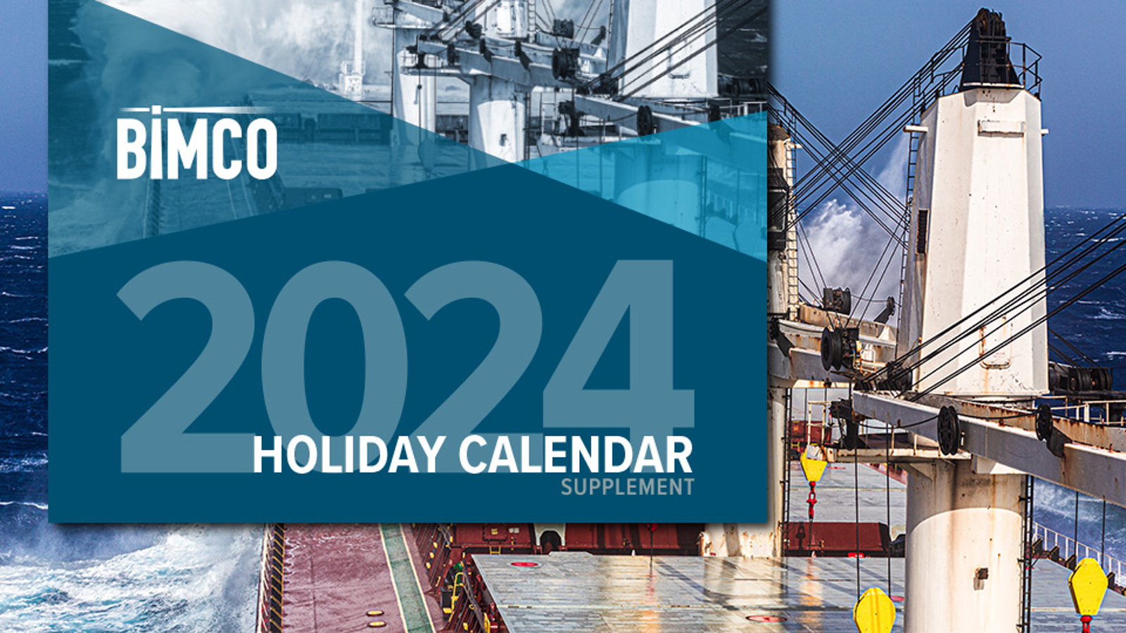 Front cover of the BIMCO Holiday Calendar Supplement