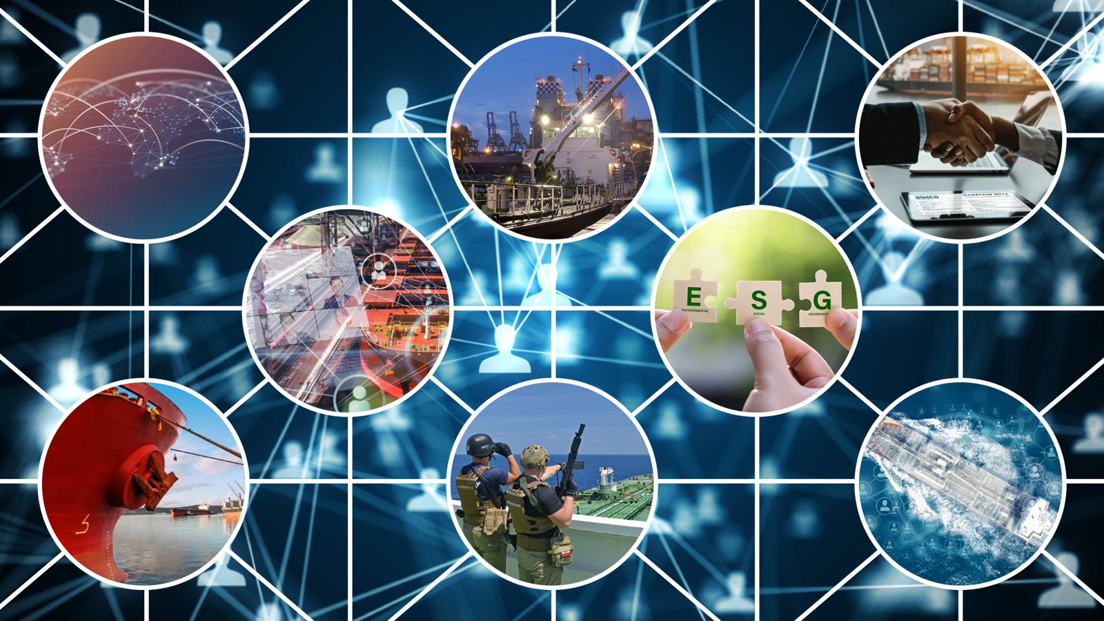 Connected web of shipping sectors