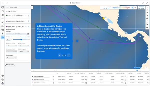 SOFAR routes infographic