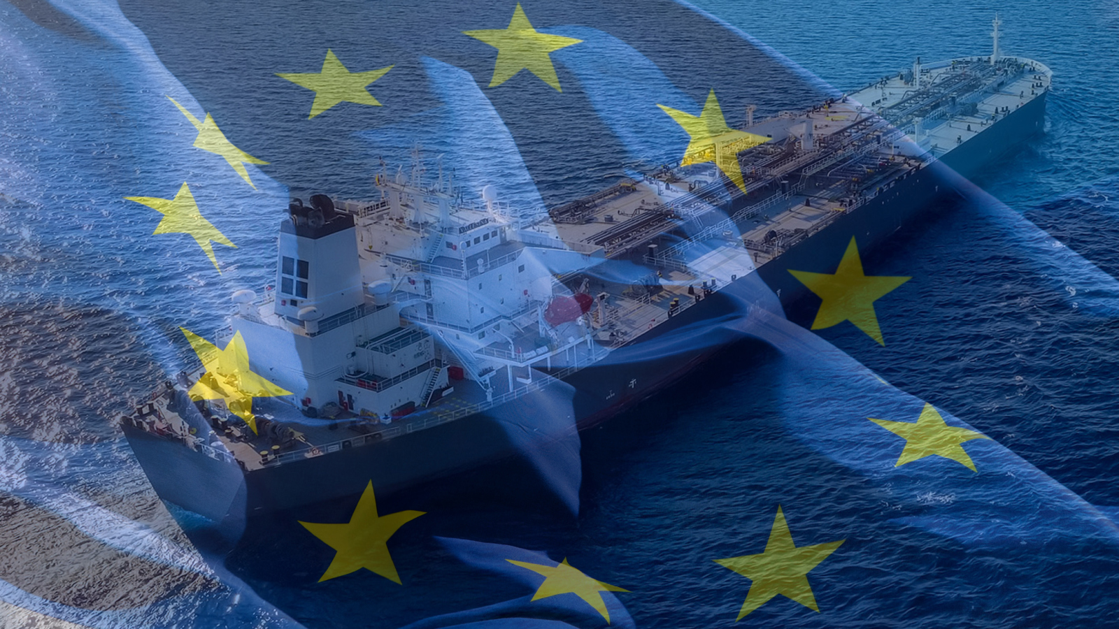 EU flag superimposed over vessel